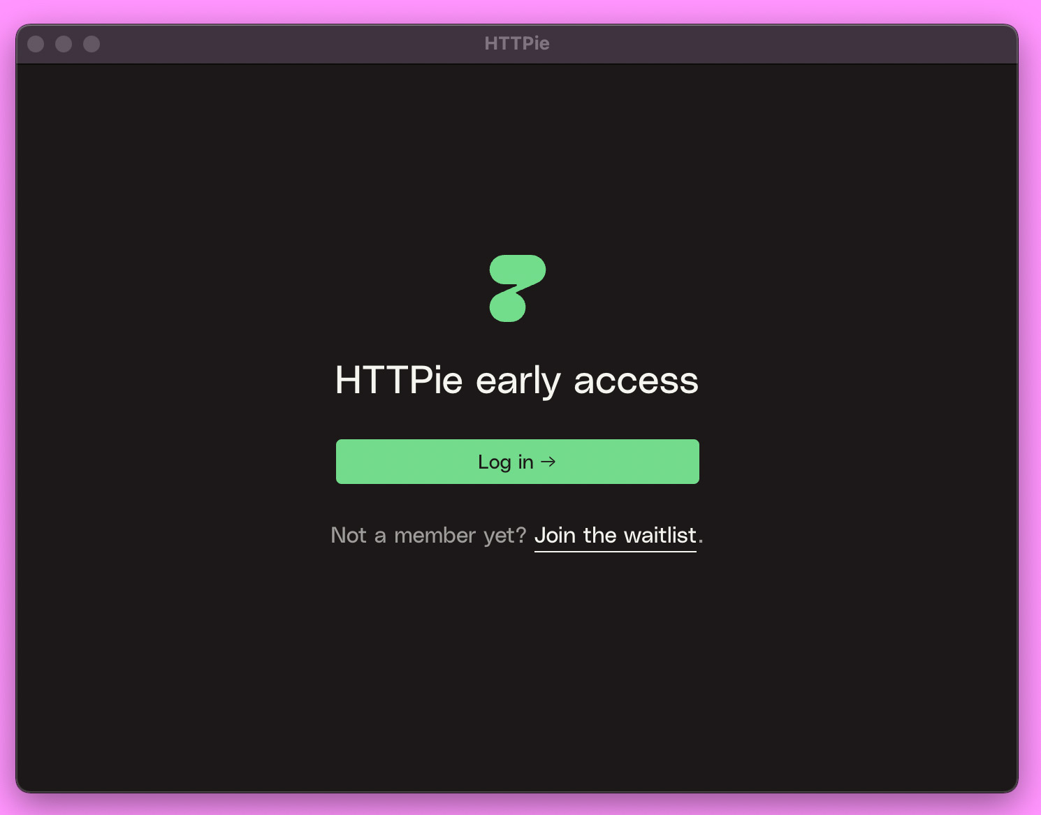 HTTPie for Desktop login