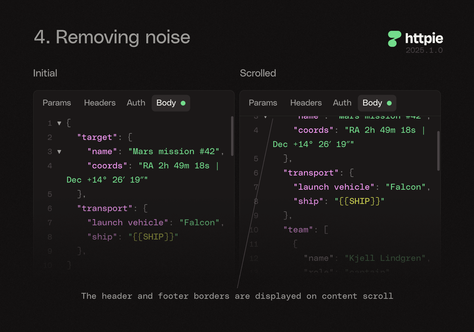 UI refresh — reduced noise