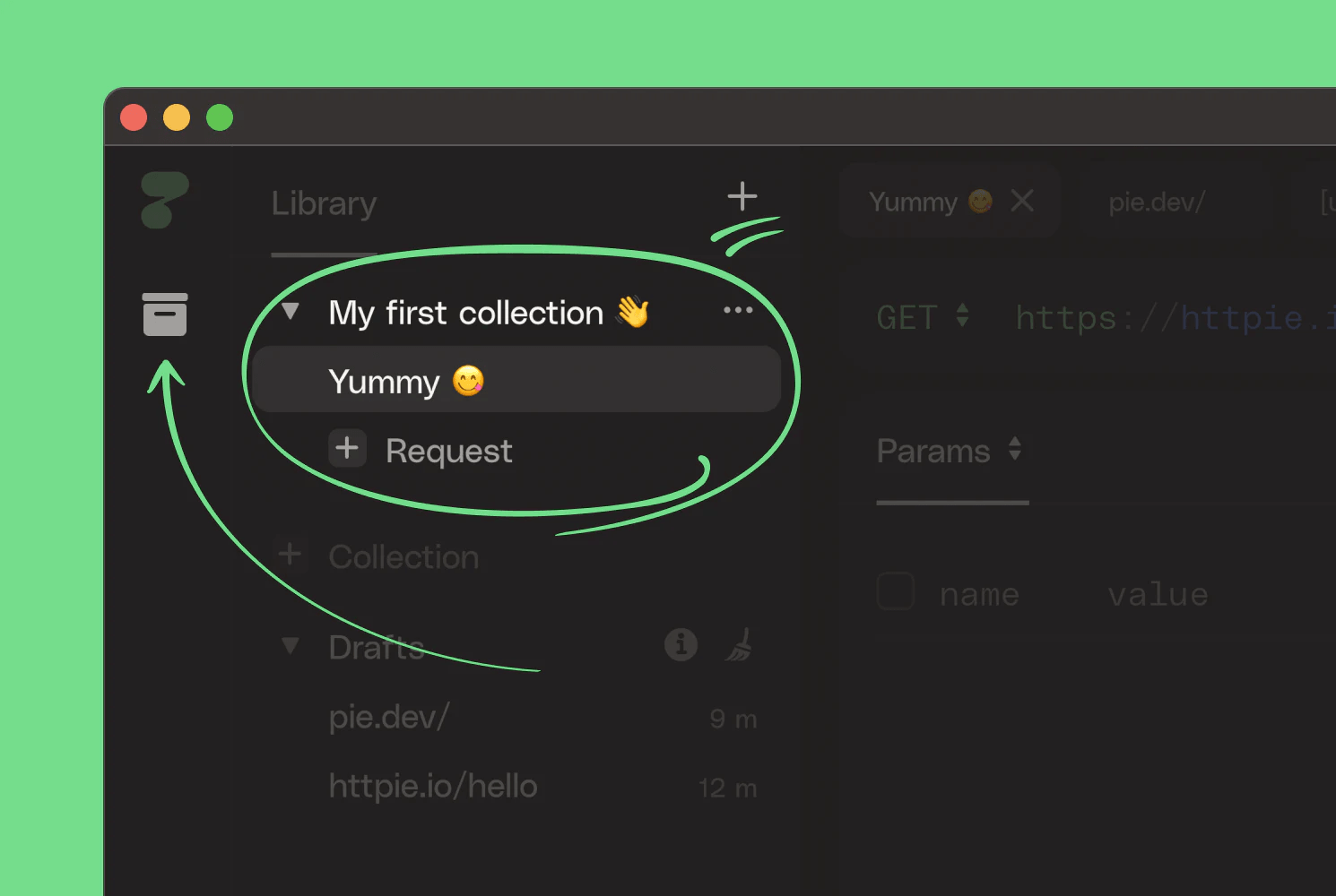 HTTPie collections